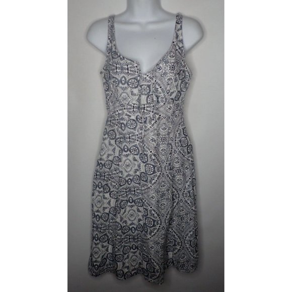 Fat Face Dress Cotton Textured Pattern Sleeveless Summer Cotton‎ US 2 UK 6 - Picture 1 of 5